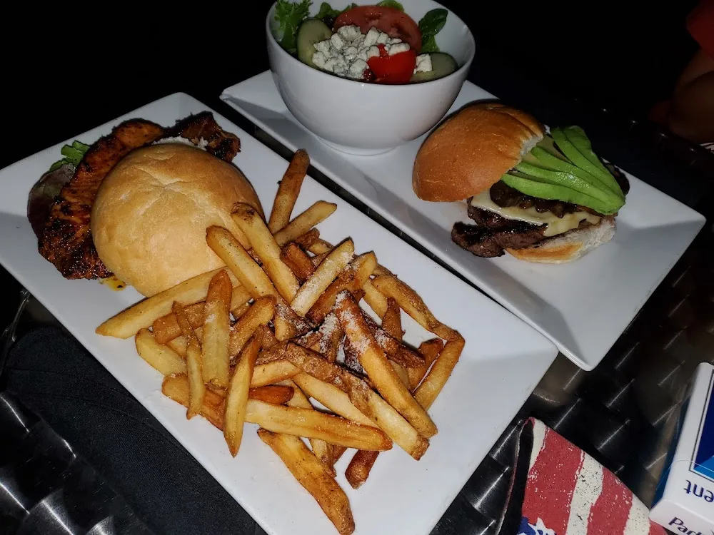 Blackened Salmon Sandwich and Filet Mignon Sandwich